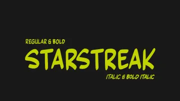 CDX Starstreak Font