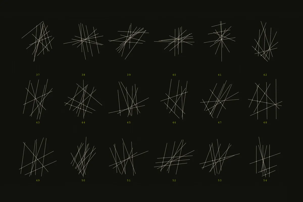 Twisted Grid. Abstract Geometric Vector Elements
