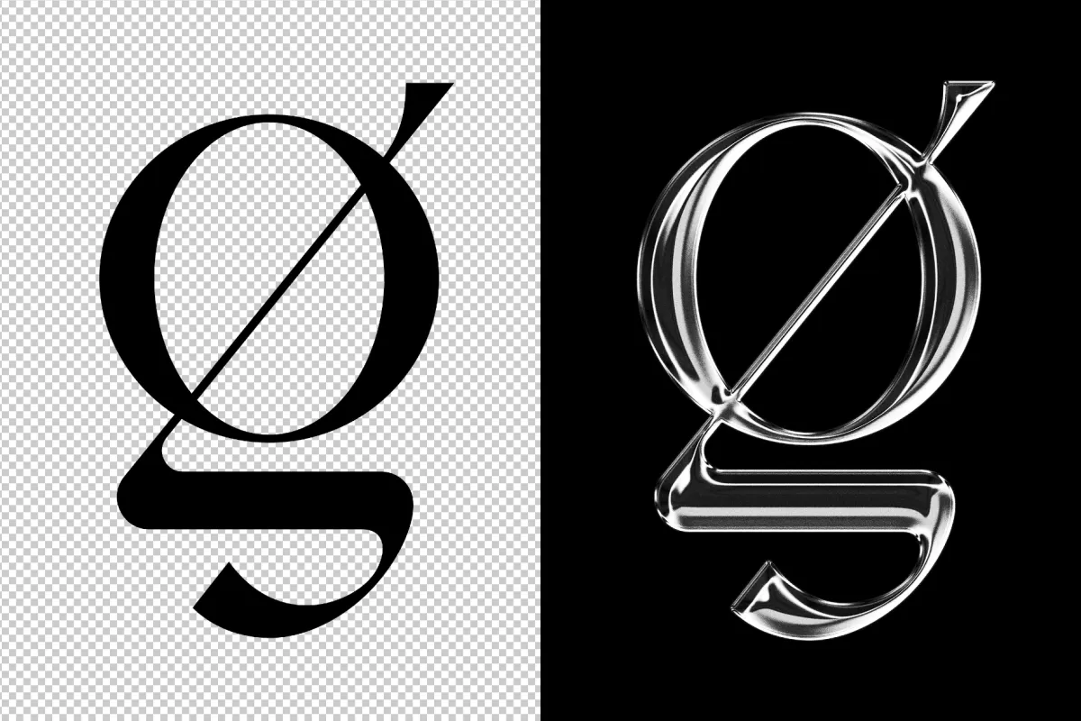 Glass Text Effect