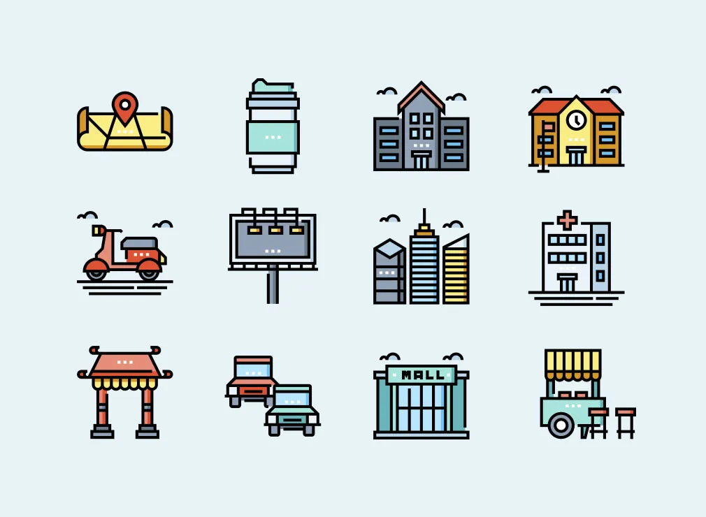 City Life Icons Collection