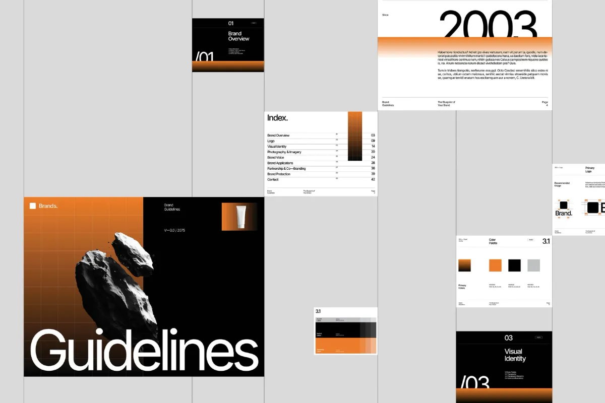 Greega - Modern Brand Guidelines Template