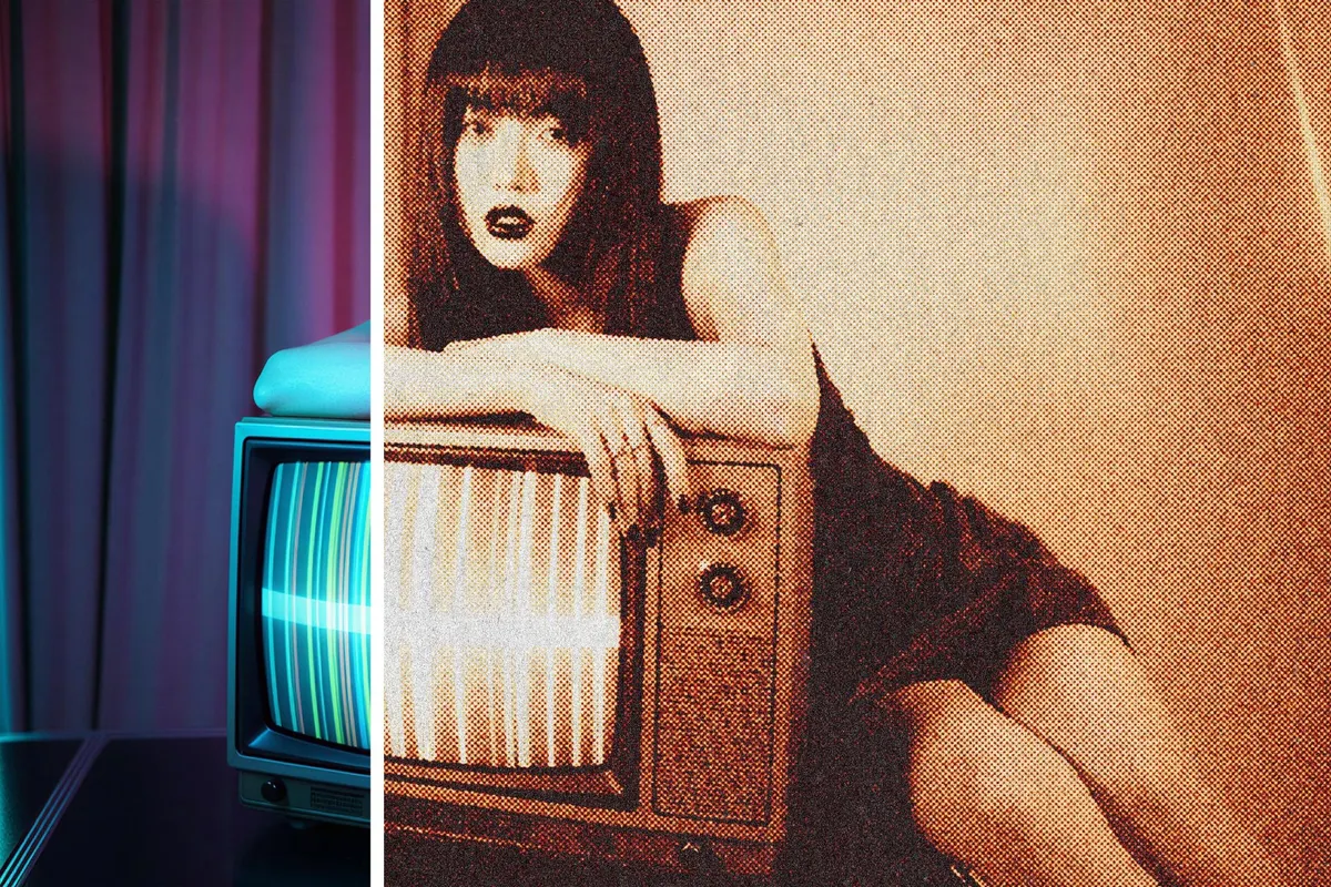 Grainy Halftone Print Photo Effect