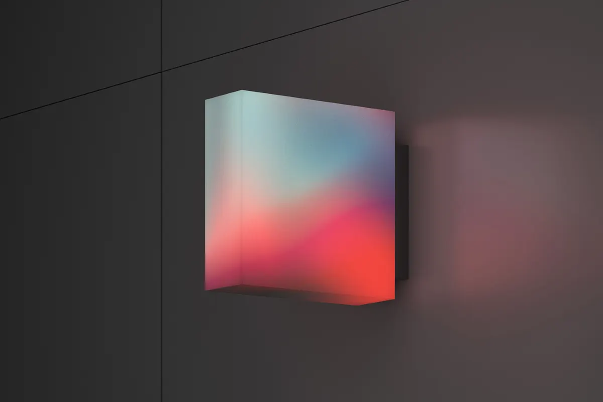 Illuminated Wall Sign Mockup