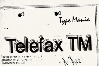 Telefax TM — Eroded Fax Typeface