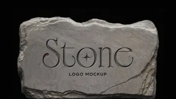 Stone Deboss Mockup