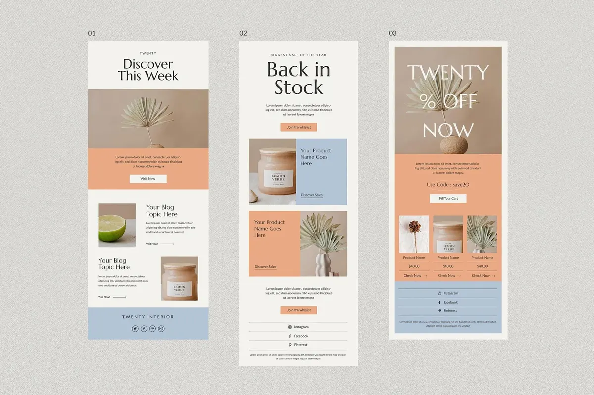 Twelve Newsletter Templates