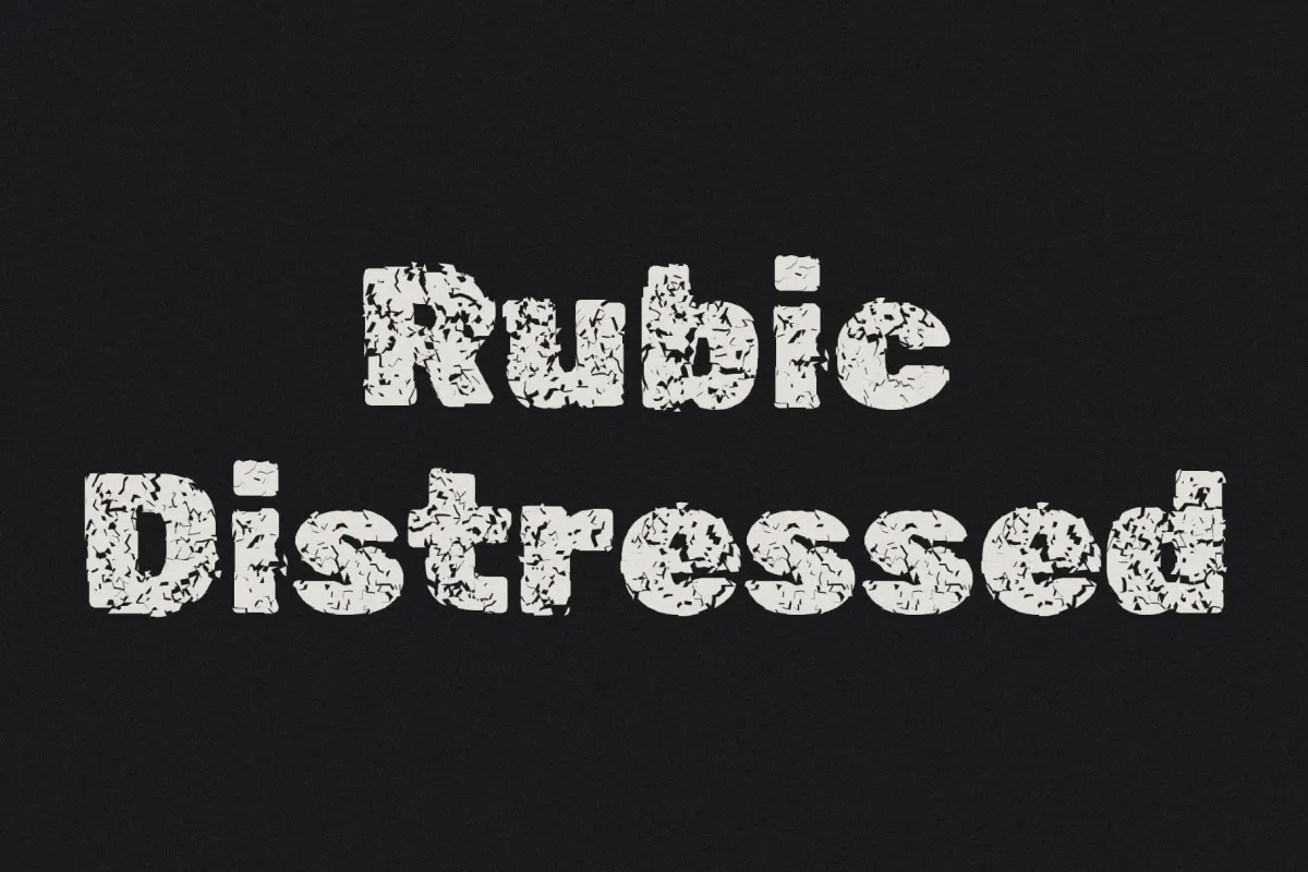 Rubic Distressed Font