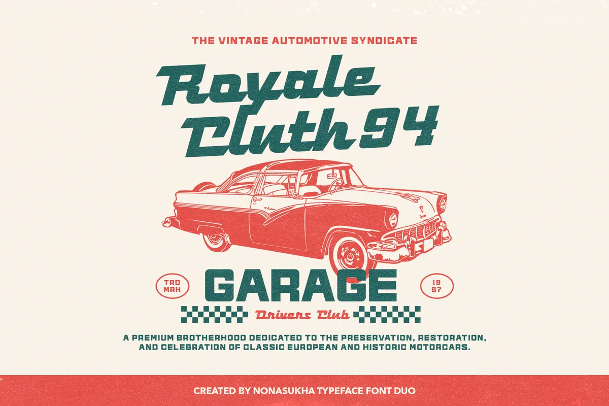 Grand Piston - Retro Display Font Duo