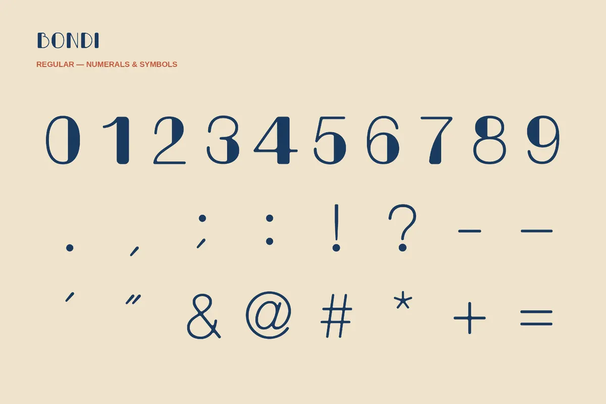 Bondi - Wide Art Deco Font