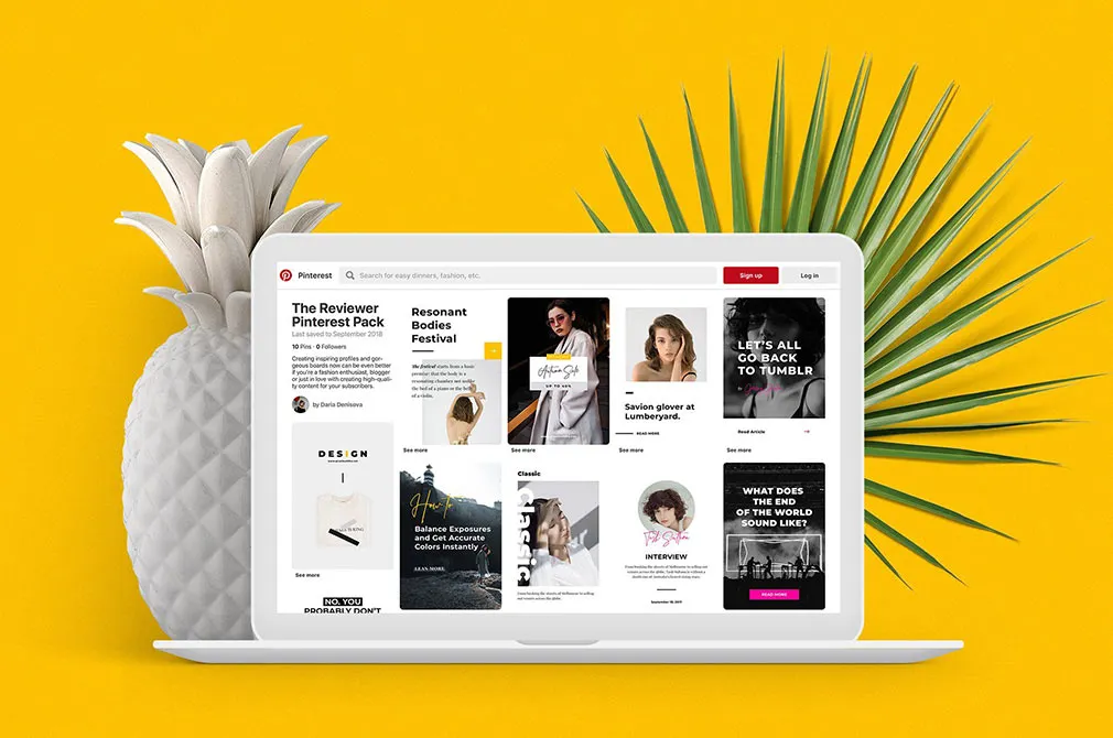 Pinterest Social Media Templates