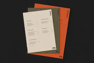 Menu Layout Mockup