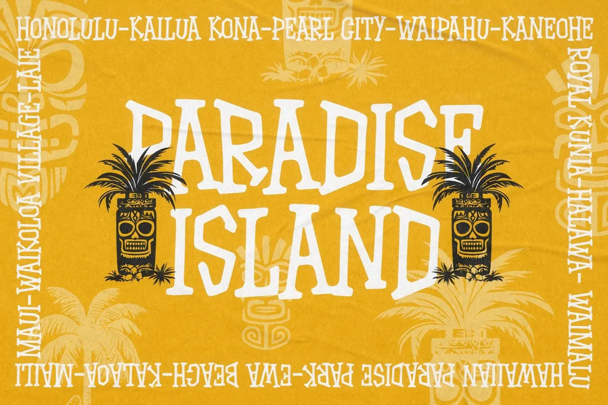 Drift Waves — Surfing Safari Font