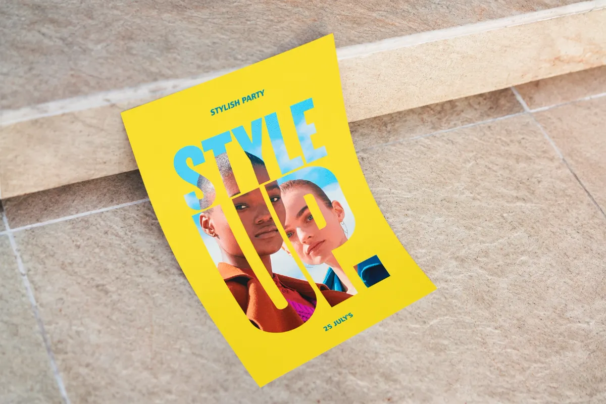 Party Poster Mockups Set