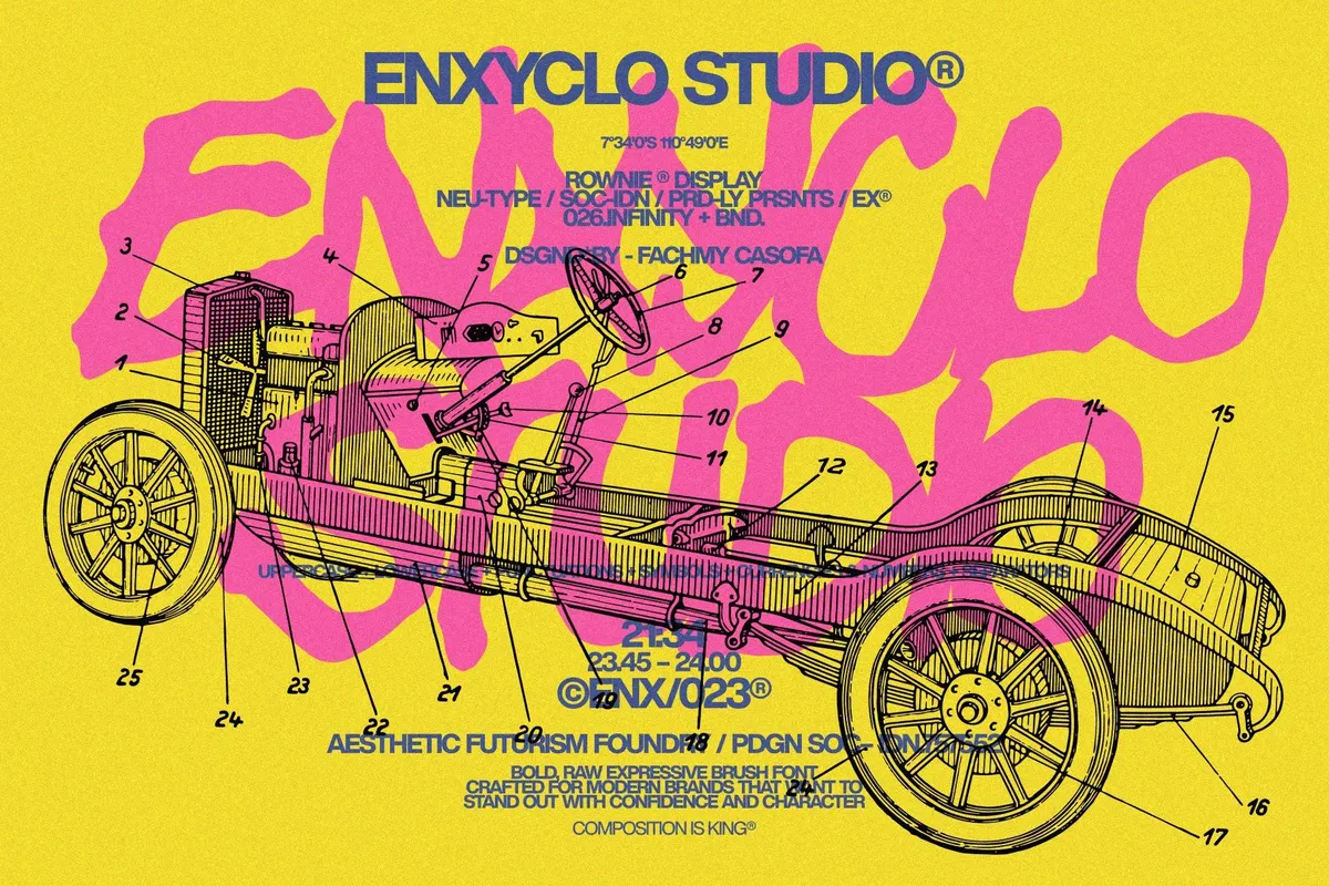 Rownie - Bold Expressive Brush Font