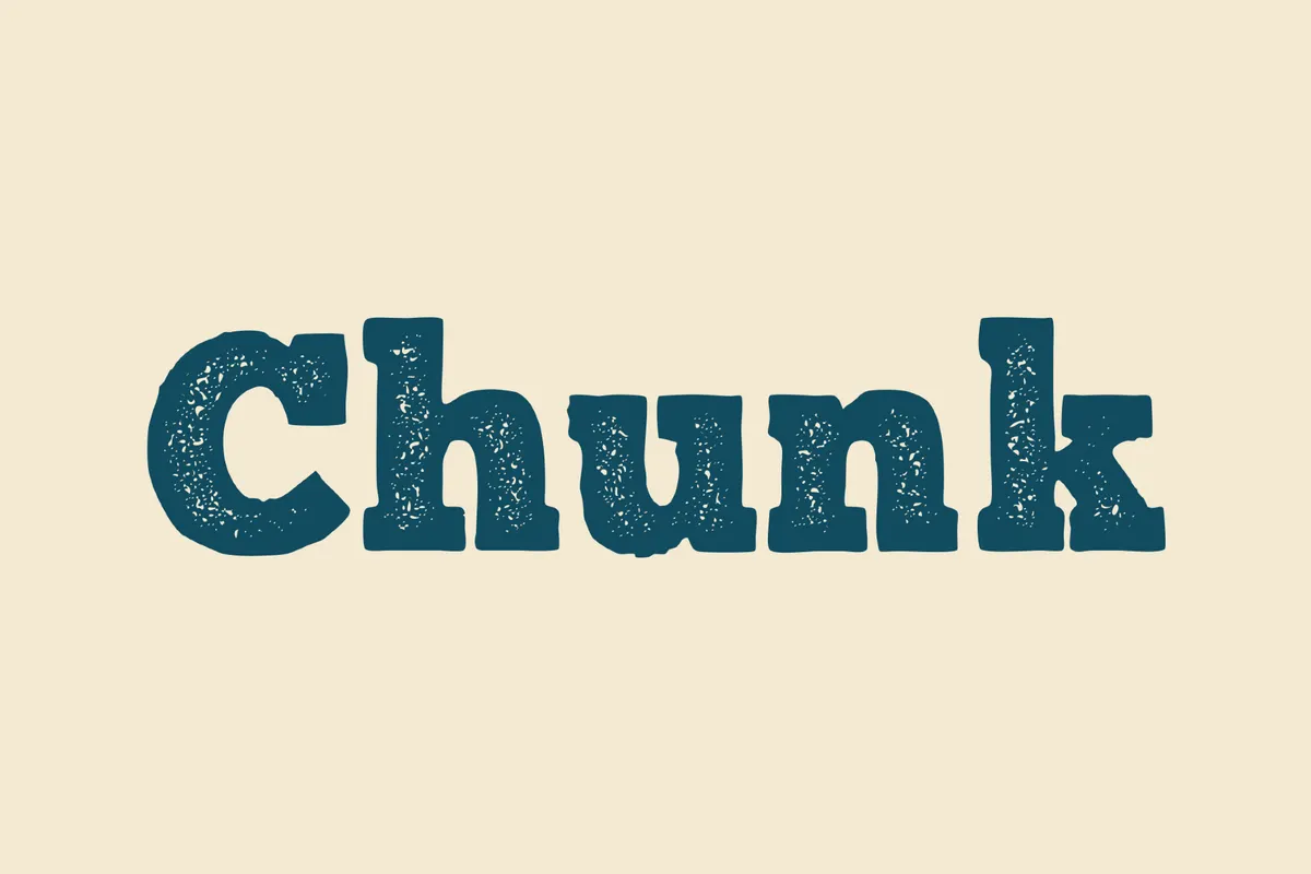 Chunk - American Woodcut Font Family