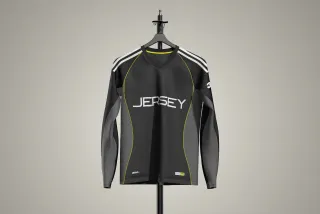 Football Long Sleeve Jersey Mockup