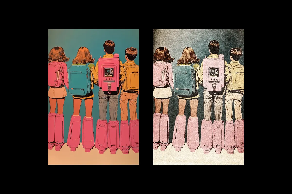 Pulp Print Effect