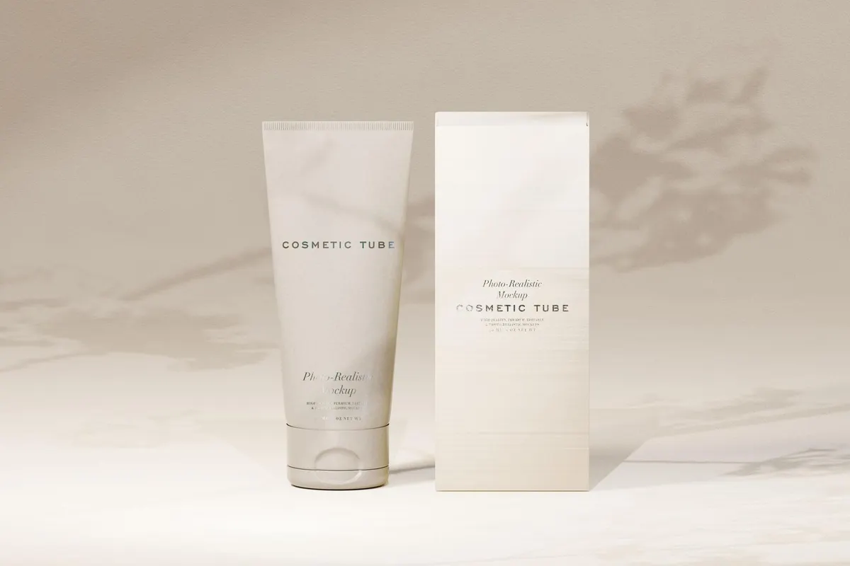 Cosmetic Tube Mockup Trio