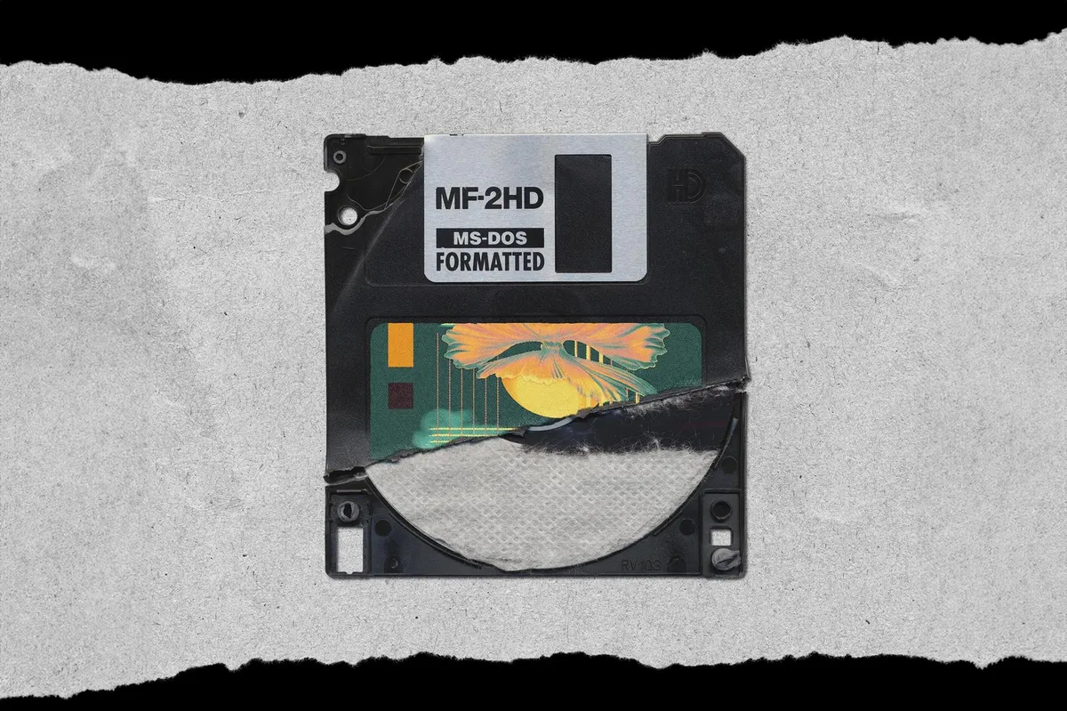Floppy Disk Cover Mockup Pack