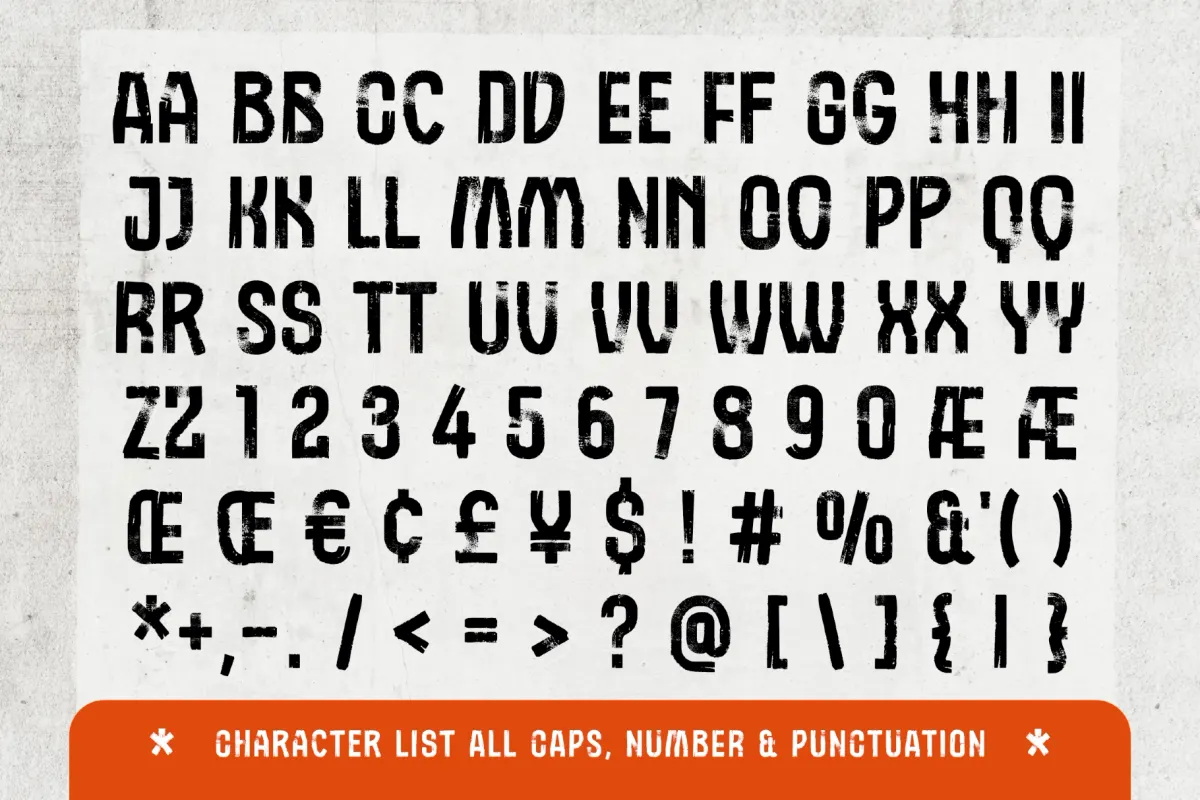 Urban Nomad - Distressed Display Font