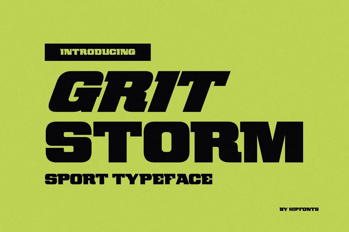 Gritstorm - Sport Typeface