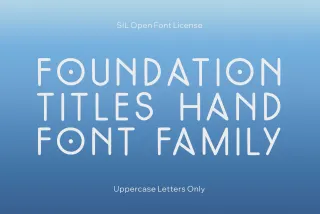 FoundationTitlesHand Font Family