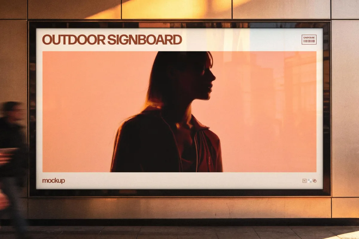 Outdoor Signboard Mockup