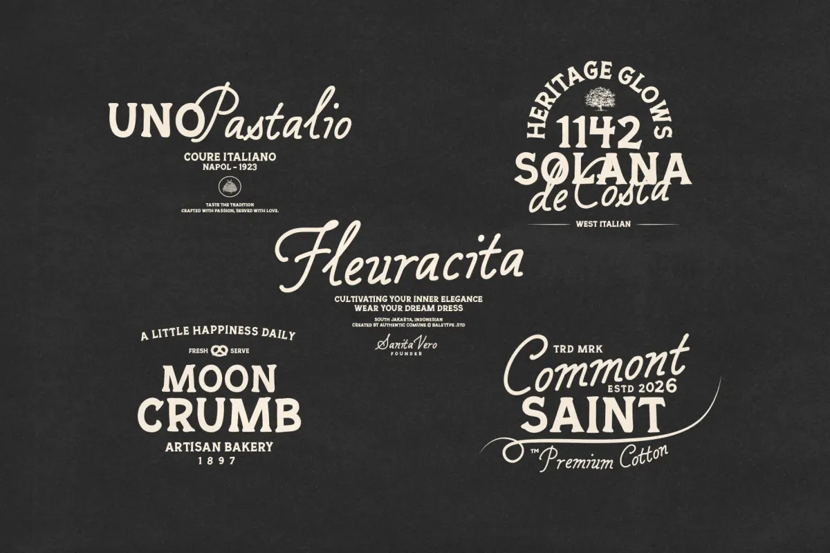Authentic Society - Vintage Script & Slab Serif Duo