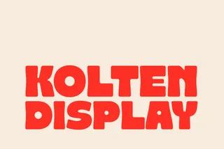 Kolten - Groovy Chunky Display Font