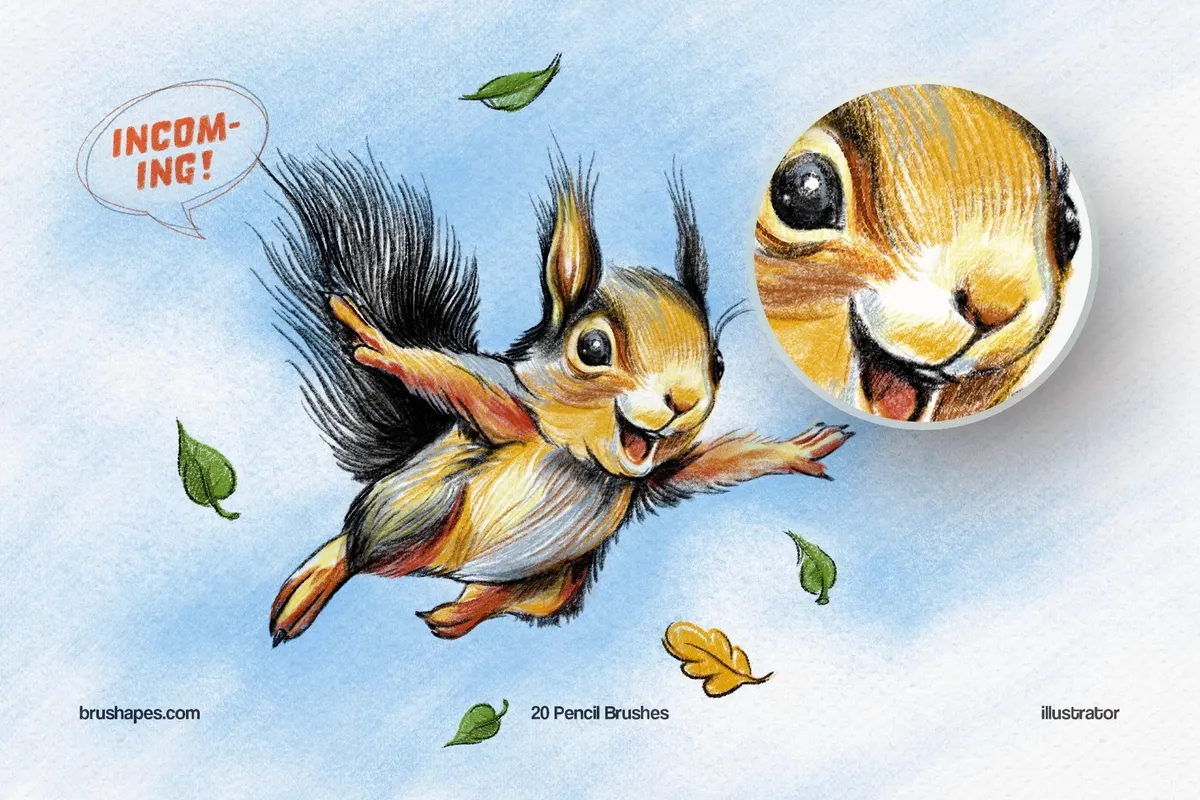 Pencil Party Illustrator Brushes