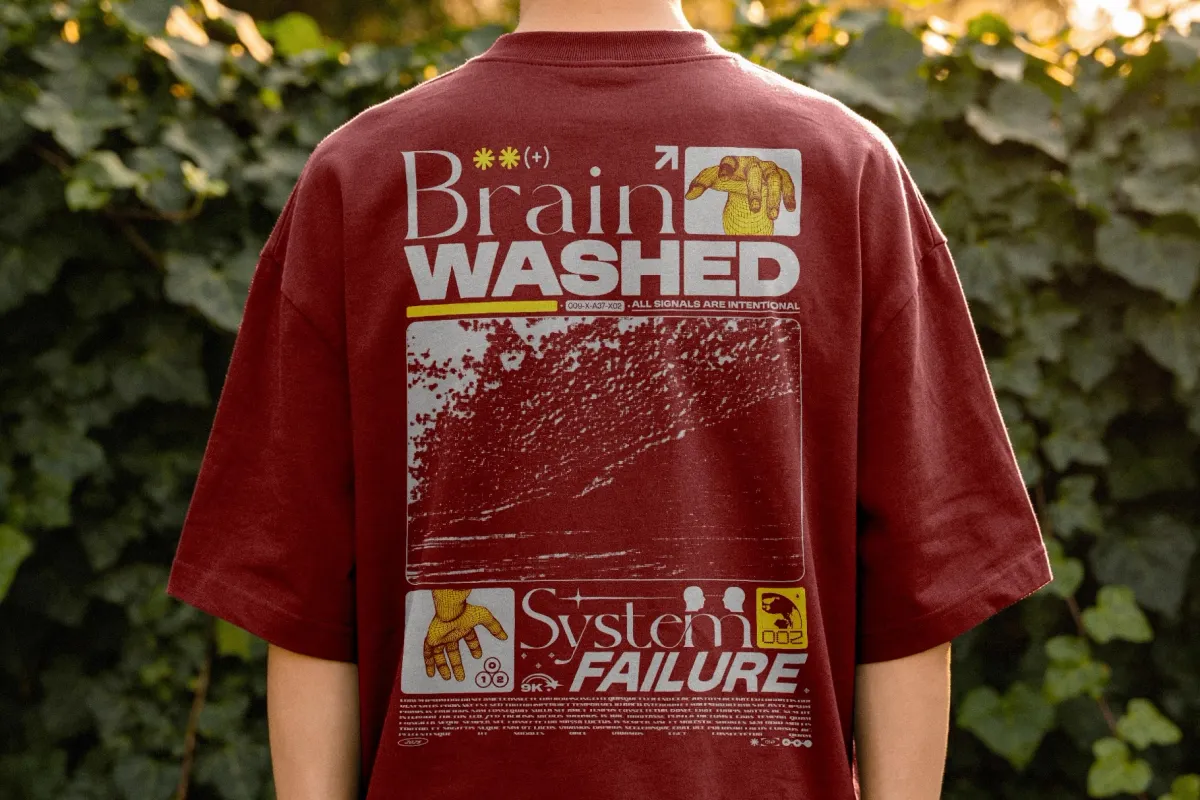 Back Print T-Shirt Mockup