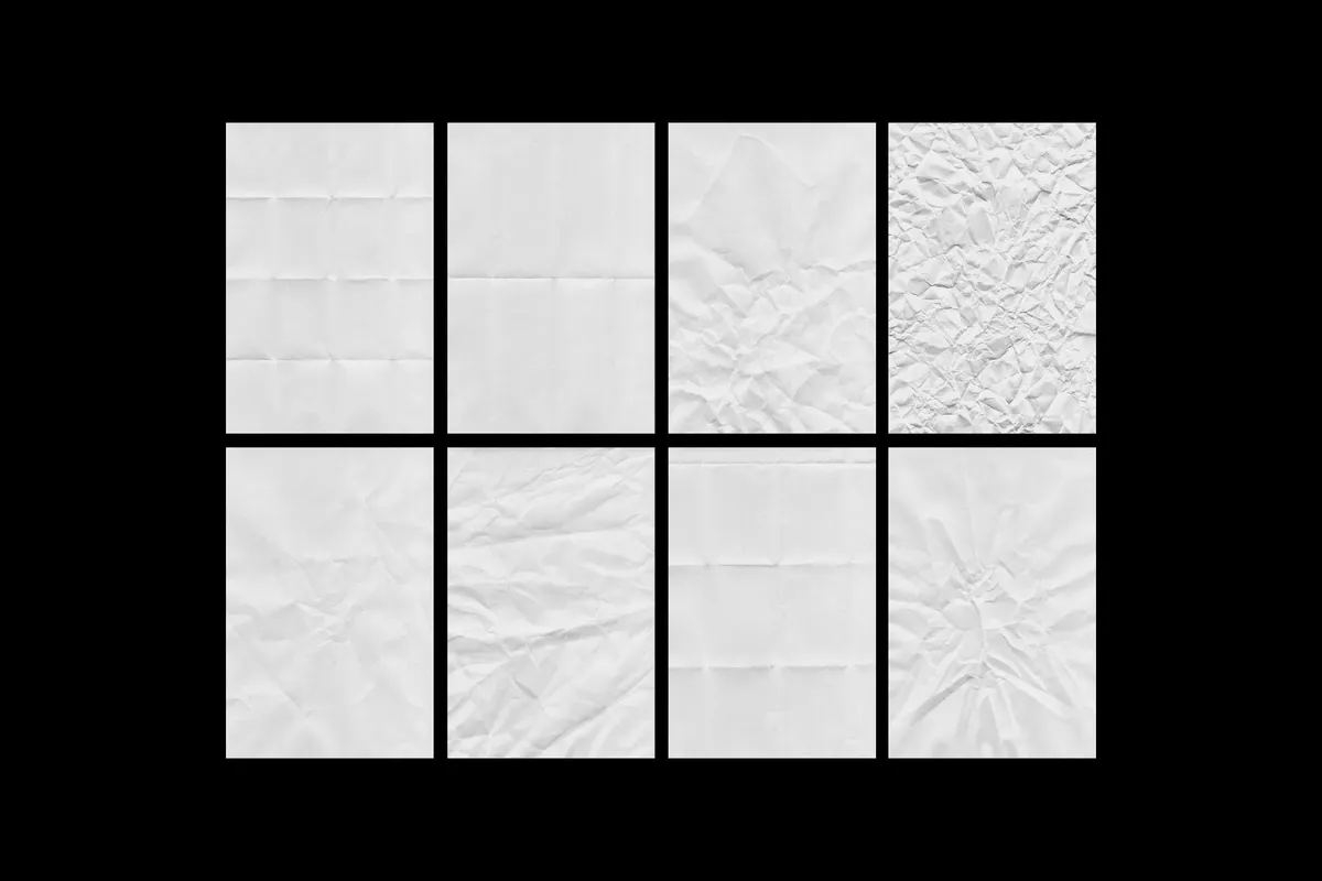 Wrinkled & Folded Papers Collection