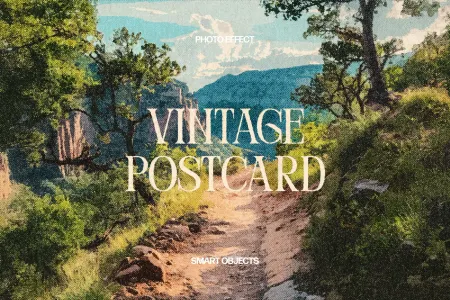 Vintage Postcard Photo Effect