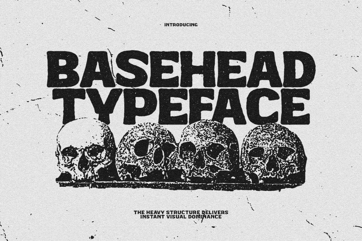 BaseHead – Bold Retro Display Font