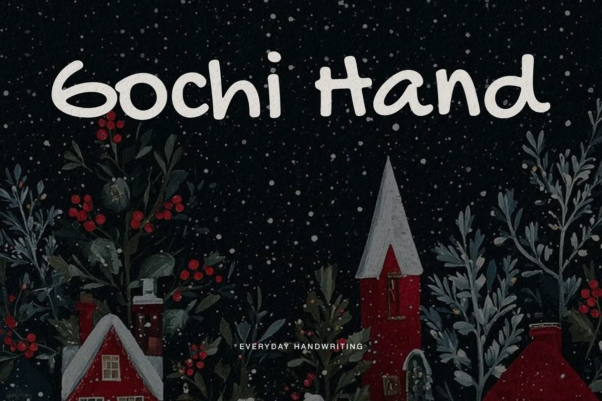 Gochi Hand — Free Christmas Handwriting Font