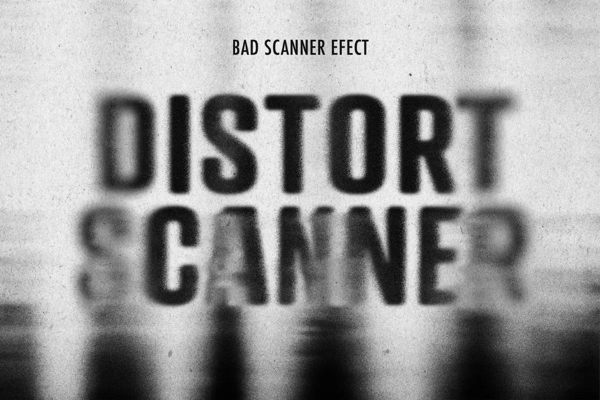 Bad Scanner Text Effect