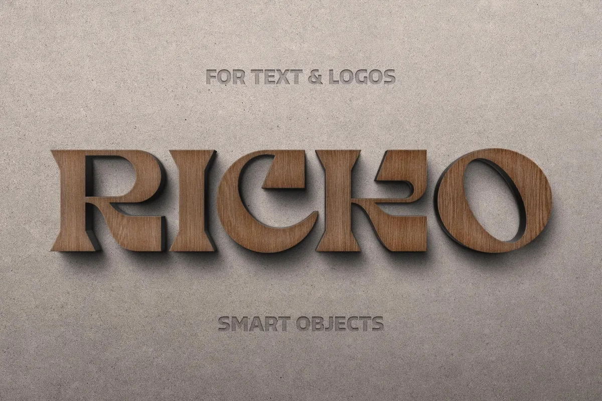 Craft Wood Sign Logo Mockup