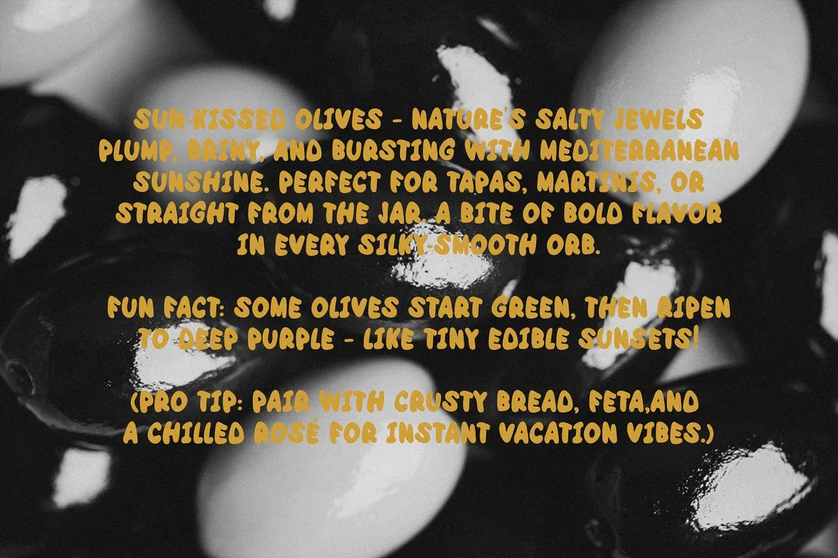 Olivas: Tasty Handmade Font Duo