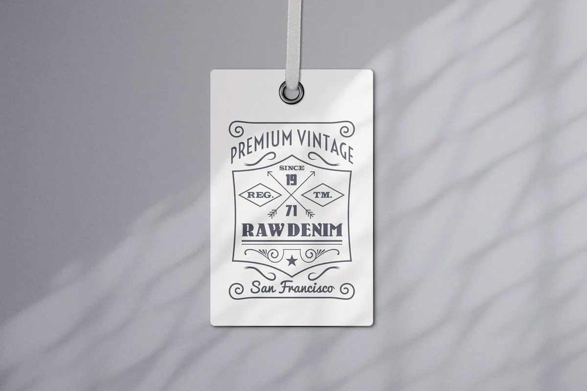 Apparel Tag Logo Mockup
