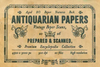 Antiquarian Papers. 20 Premium Textures