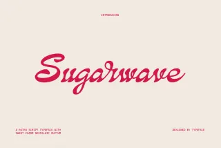 Sugarwave - Retro Script Font