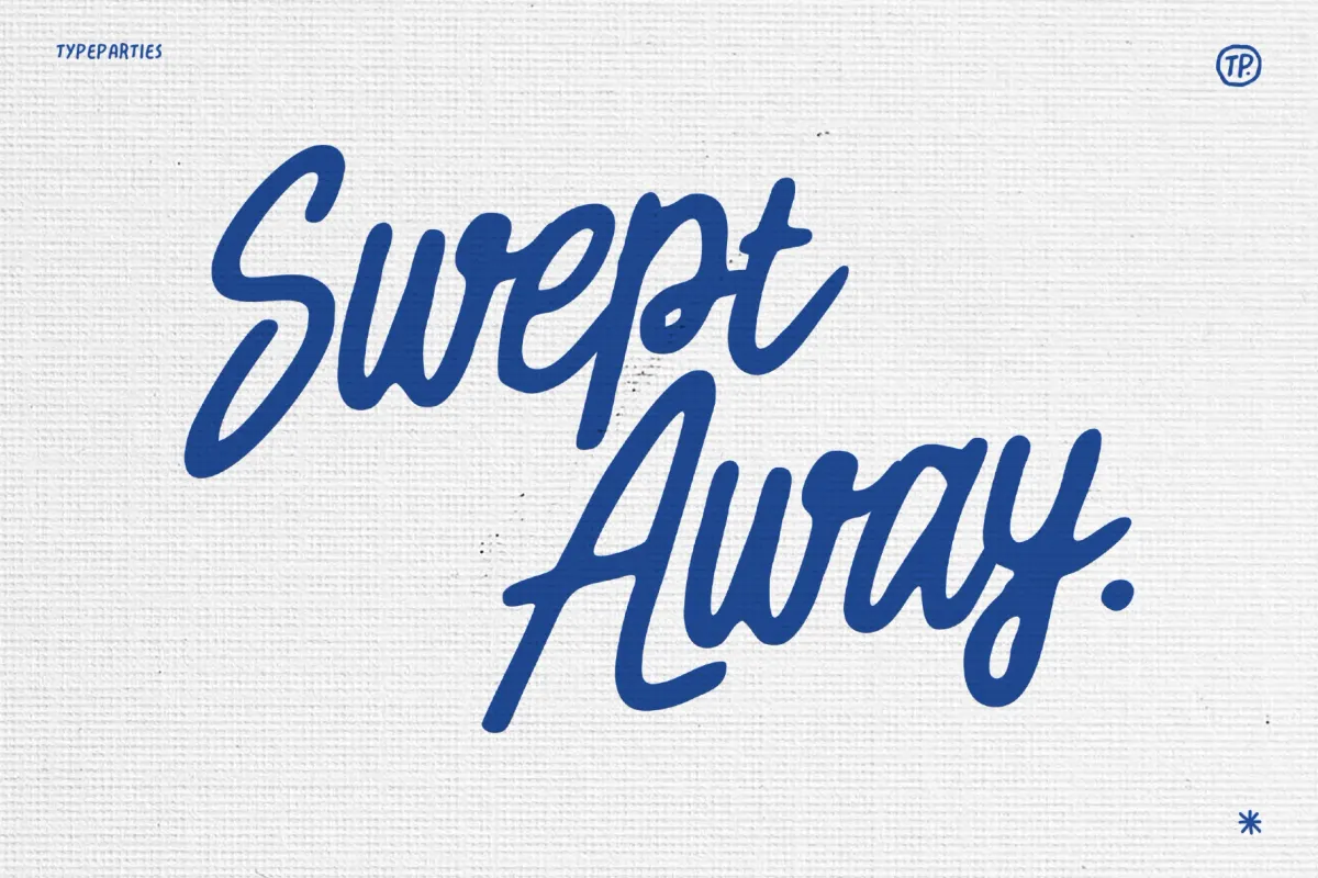 Swept Away - Handwritten Script Font
