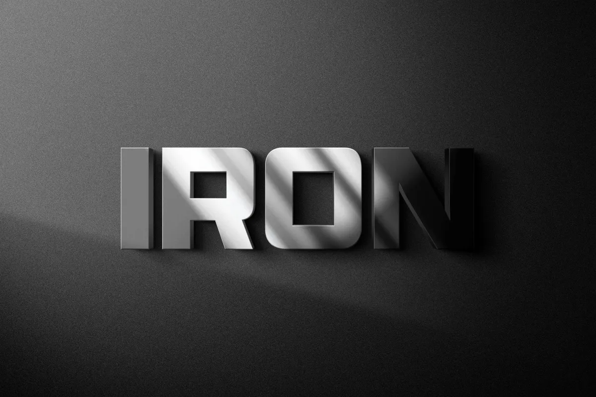 Metallic 3D Sign Urban Mockup