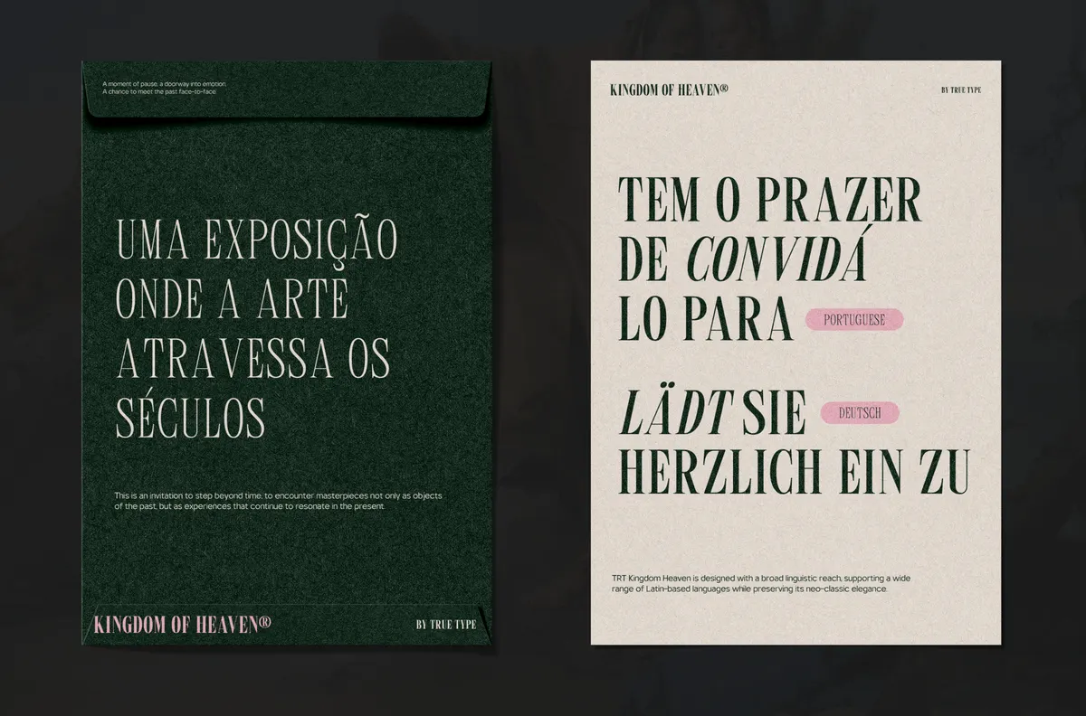 TRT Kingdom Heaven - Elegant Serif Font