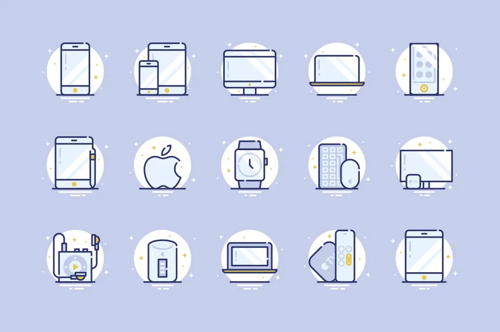 15 Apple Devices Icons