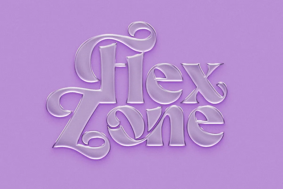 Plastic Glass Text Effect