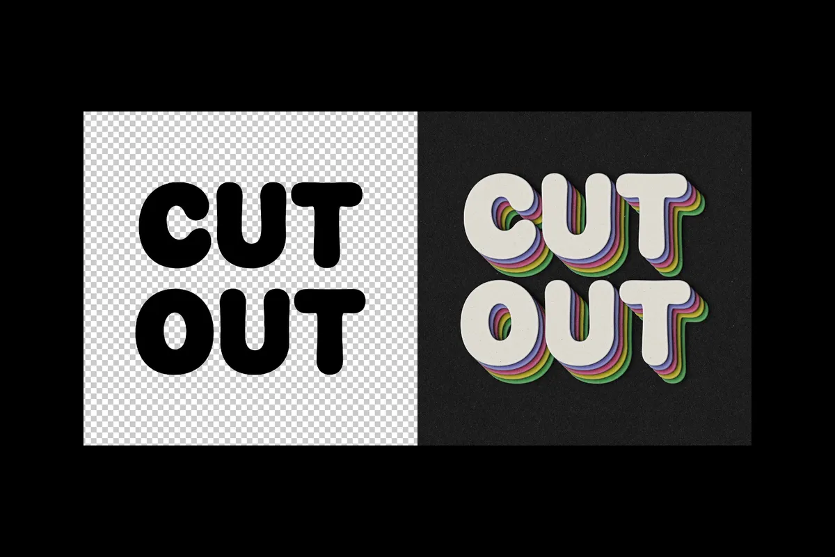 Paper Cut Out Effect