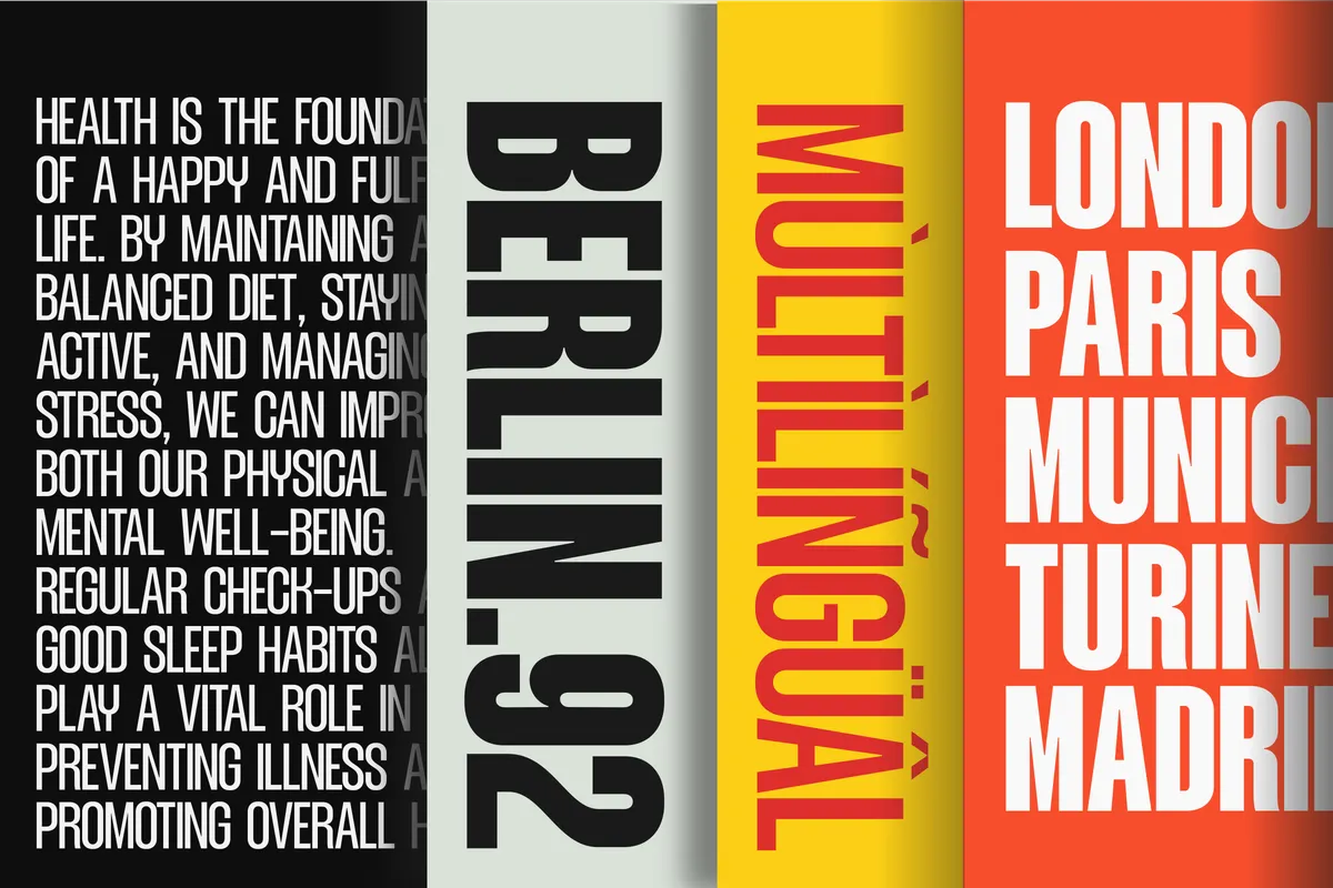 Mavine - Tall Condensed Sans Font Family