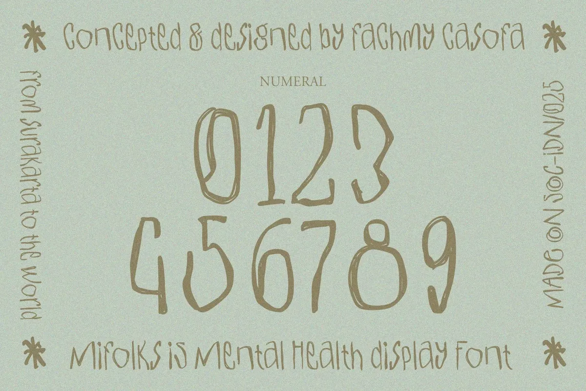MIFOLKS — Naive Handwritten Font