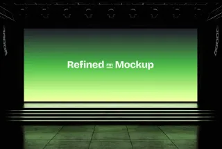 Event Stage LED Screen Mockup